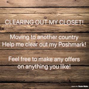 CLOSET SALE !